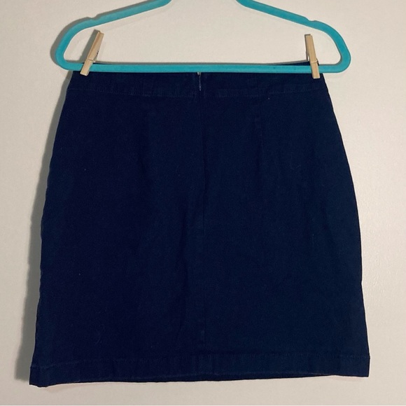 LOFT Navy Blue Nautical Mini Skirt | Size 10 P | Sailing Outfit | Summer BBQ - Picture 2 of 9